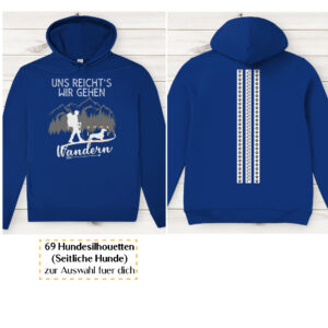 Uns reicht's wir gehen wandern - Streifen / Herren Bio-Hoodie personalisiert - Image 8