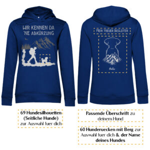 Wir kennen da ne Abkürzung  - HunderückenBerg/ Damen Bio-Hoodie personalisiert - Image 6