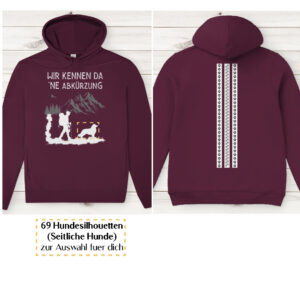 Wir kennen da ne Abkürzung - Streifen / Herren Bio-Hoodie personalisiert - Image 9