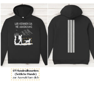Wir kennen da ne Abkürzung - Streifen / Herren Bio-Hoodie personalisiert - Image 3