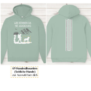 Wir kennen da ne Abkürzung - Streifen / Herren Bio-Hoodie personalisiert - Image 8