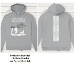 Wir kennen da ne Abkürzung - Streifen / Herren Bio-Hoodie personalisiert - Image 6