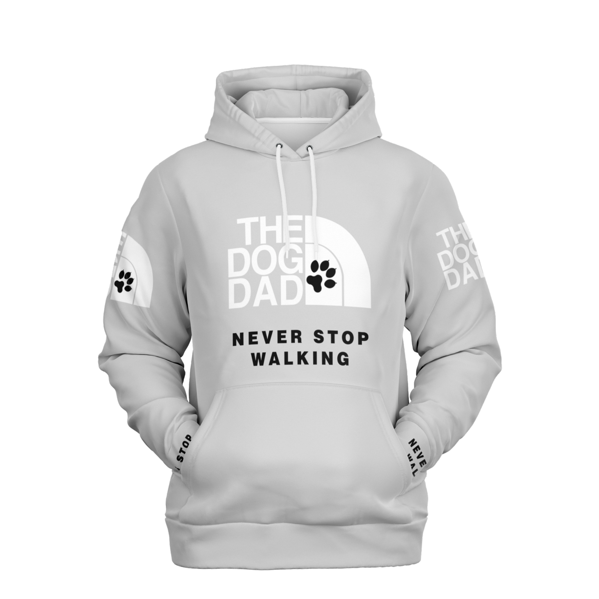 Dog Dad schwarz / Genderneutraler AoP-Hoodie