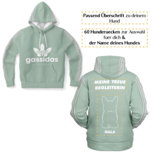 Gassidas basic retro weiss – Hundrücken/Genderneutraler AoP-Hoodie - Image 5