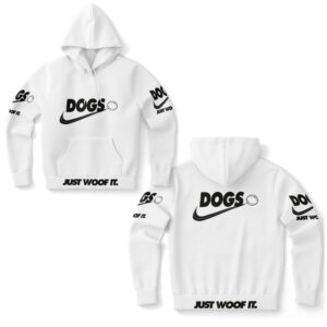 Dogs basic schwarz /Genderneutraler AoP-Hoodie - Image 2