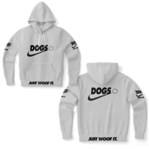 Dogs basic schwarz /Genderneutraler AoP-Hoodie - Image 3